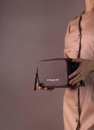 Жіноча сумка coach black, женская сумка, коуч чорного кольору2 фото