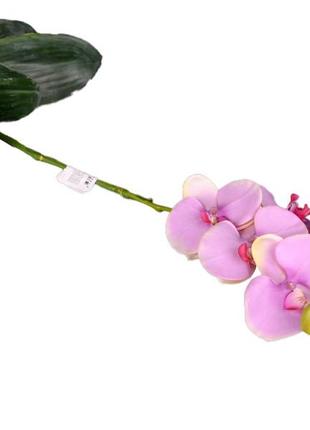 Квітка штучна "бузкова орхідея" довжина=75 см.1 фото