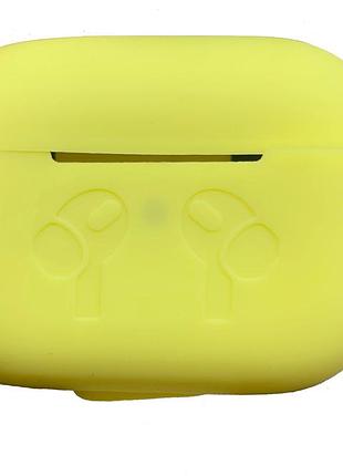 Чохол для навушників airpods pro світло-жовтий