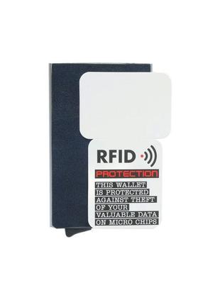 Кредитниця шкіряна nevada 3771 із системою rfid navy синій3 фото