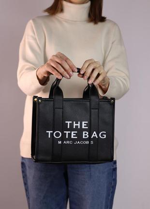 Женская сумка marc jacobs tote bag black, женская сумка, сумка марк джейкобс тоте бег черного цвета5 фото