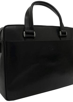 Сумка шкіряна italico 9637-38 чорний