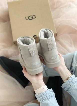 Ugg mini classic beige 🆕 шикарные женские угги 🆕 купить наложенный платёж8 фото