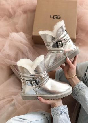 Ugg mini silver 🆕 шикарні жіночі уггі 🆕 купити накладений платіж