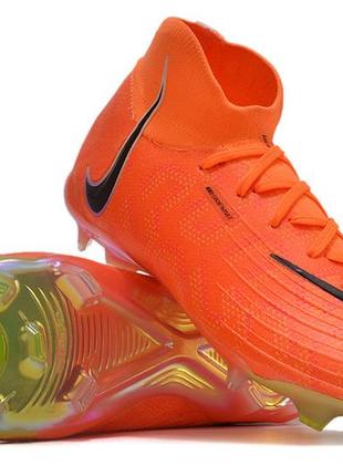 Бутси nike phantom luna fg orange найк фантом луна помаранчеві футбольне взуття з шипами для гри в футбол помаранчевого кольору3 фото