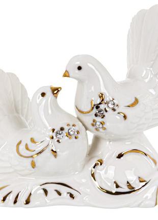 Фігурка декоративна "пара голубків" 12 см2 фото