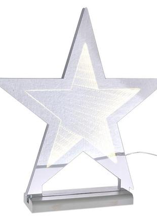 Декоративная световая звезда 3d, 36см