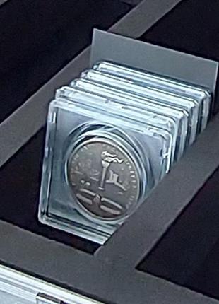 Кейс для монет в капсулах квадро - safe alu3 фото