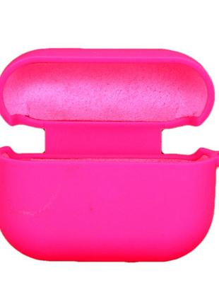 Чехол для airpods pro silicone case microfiber (с микрофиброй) hot pink