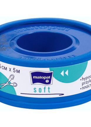 Пластырь медицинский matopat soft 1.25 см x 5 м (5900516897260)