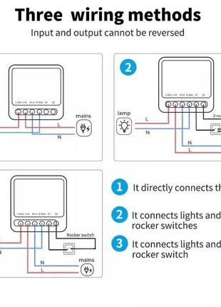 Wi-fi mini smart switch розумний дім wi-fi розумне реле 16a бездротовий вимикач світла розумний вимикач9 фото