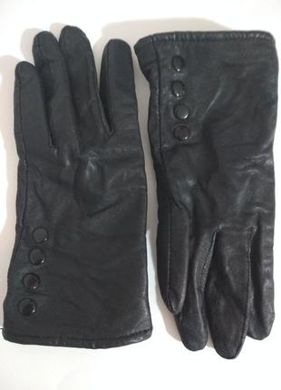 100% лайковая кожа фирменные базовые кожаные перчатки на шерстяной основе !!!8 фото