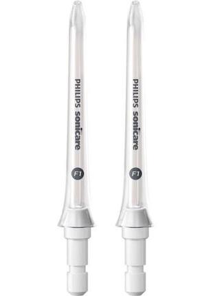 Насадка для ирригатора philips sonicare f1 power flosser hx3042-00 2 шт белая