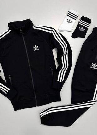 Спортивный костюм высокого качества в стиле adidas: кофта + штаны 2 пары носков в подарок2 фото