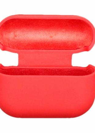 Чехол для airpods pro silicone case microfiber (с микрофиброй) red