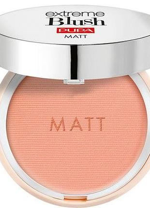 Компактні рум'яна матові pupa extreme blush matt 05 rose brown, 4 г