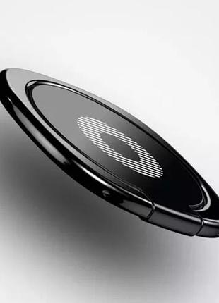 Кільце тримач підставка металеве попсок popsoket popsockets для телефону смартфона ks360 чорний