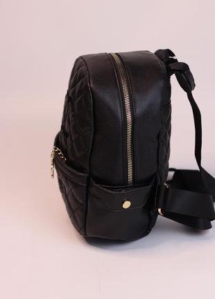 Женский рюкзак chanel black, женский рюкзак, рюкзак шанель черного цвета, рюкзак шанель черного цвета5 фото