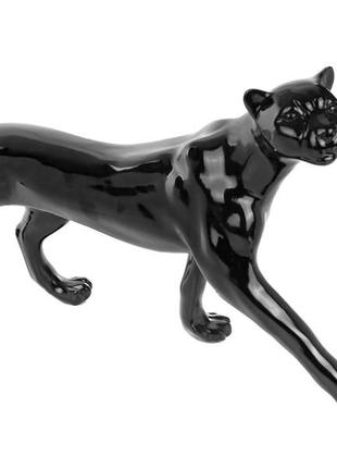 Фігурка декоративна "пантера" глянсова 30х61см
