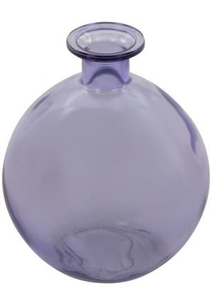 Ваза bottle фиолетовая  h15 d13 см