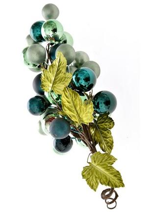 Елочное украшение "виноград" зеленый 28см1 фото