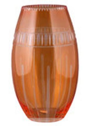 Ваза "кассиопея" 30 см оранжевая2 фото