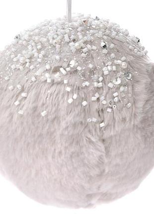 Ялинкова прикраса "шар" із декором 11 см