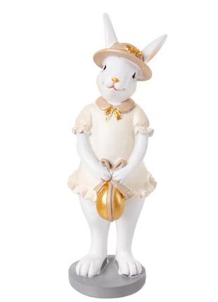 Фигурка декоративная "кролик в платье" 5,5x5,5x15см