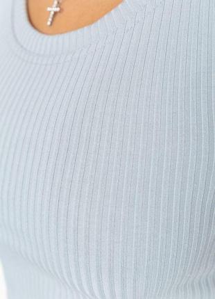 Костюм жіночий в рубчик повсякденний, колір сірий, 214r7005 фото