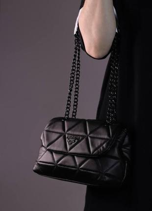 Женская сумка prada nappa spectrum black, женская сумка, сумка прада черного цвета, сумка прада черного цвета2 фото