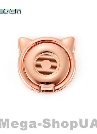 Кільце тримач підставка металеве 360 ° попсокет popsockets для телефону смартфона cv360s рожевий