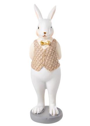 Фігурка декоративна "кролик у фраку" 5,5x5,5x15 см