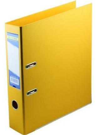 Папка - регистратор buromax а4 double sided, 70мм, pp, yellow, built-up (bm.3001-08c)