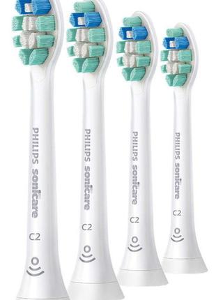 Насадка для зубной щетки philips sonicare c2 optimal plaque defence hx9024-10 4 шт