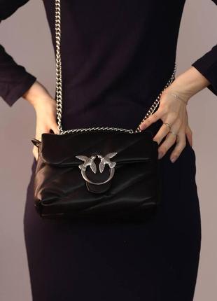 Женская сумка pinko love big puff small black, женская сумка, пинко черного цвета3 фото