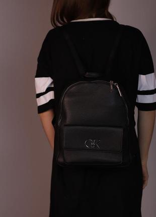Жіночий рюкзак calvin klein black, женский рюкзак, рюкзак келвін кляйн чорного кольору2 фото