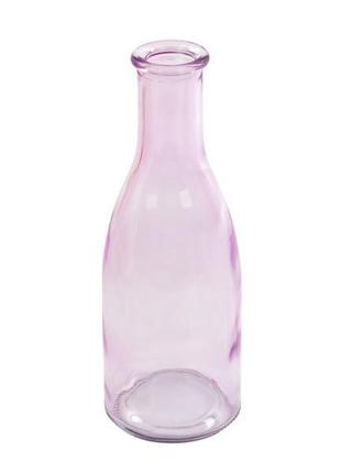 Набор из 4-х ваз bottle soft pink h18 d6x26,5 см стекло5 фото