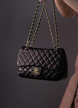 Женская сумка chanel 26 black, женская сумка, шанель черного цвета.