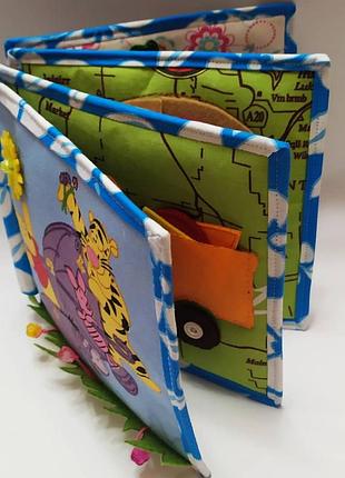 Развивающая книга из фетра и ткани