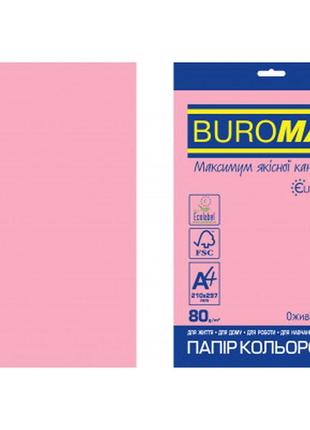 Бумага buromax а4, 80g, pastel pink, 50sh, euromax (bm.2721320e-10)