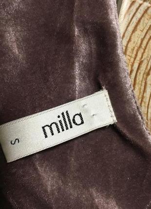 Лілове оксамитове,вилюровое плаття milla 4