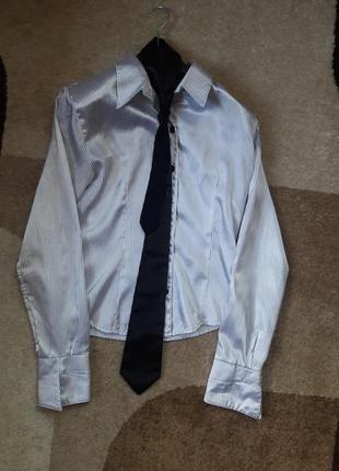 Классическая рубашка с галстуком1 фото