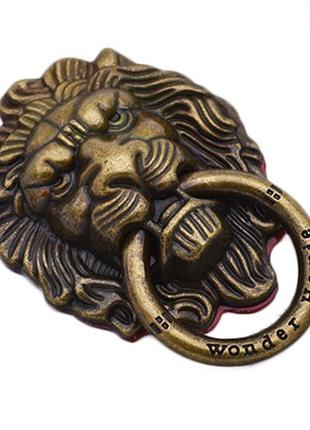 Кільце тримач підставка металеве "лев" 360 ° попсокет popsockets для телефону смартфона бронзове h1