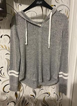 Худи oversize hollister, лёгкий свитшот кофта худи, базовая кофта с капюшоном4 фото