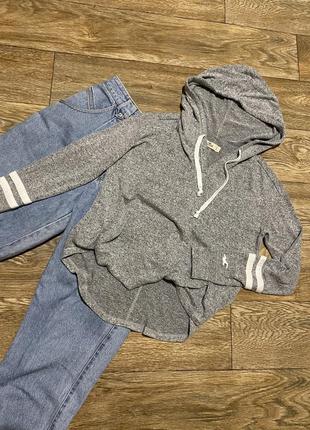 Худі oversize hollister, легкий світшот кофта худі, базова кофта з капюшоном