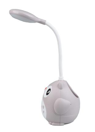 Лампа настільна дитяча акумуляторна з usb 4.2 вт сенсорний настільний світильник сова cs-289