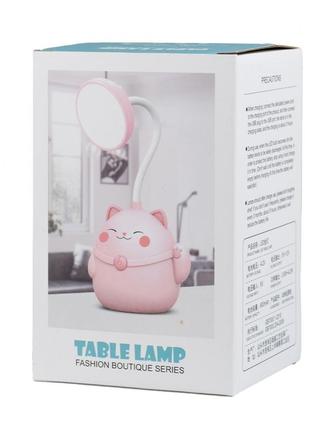 Лампа настільна дитяча акумуляторна з usb 4.2 вт сенсорний настільний світильник сова cs-2896 фото