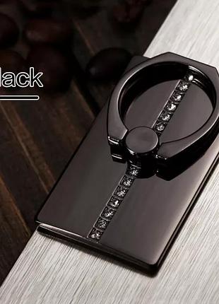 Кільце тримач підставка металеве 360° попсокет popsockets для телефону смартфона b33wb чорне