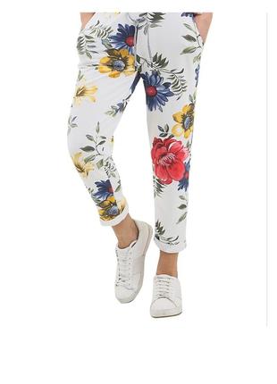 Легінси з квітковим принтом, штани, штани, італія.1 фото
