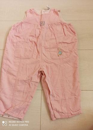 Комбінезон на кнопках, вельветовий